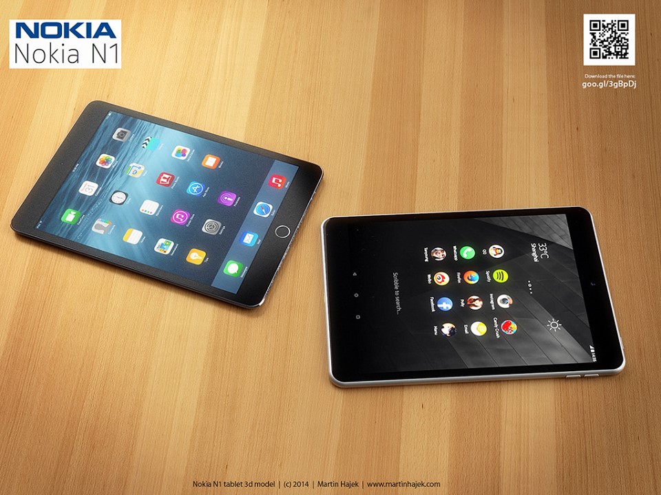 [So sánh] Nokia N1  đọ dáng cùng iPad Mini 3: Giống nhau như 2 giọt nước